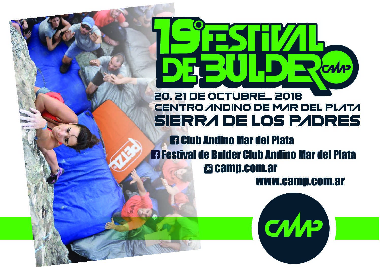 Escaladores ya llega el Festival de Bulder de Mar del Plata!